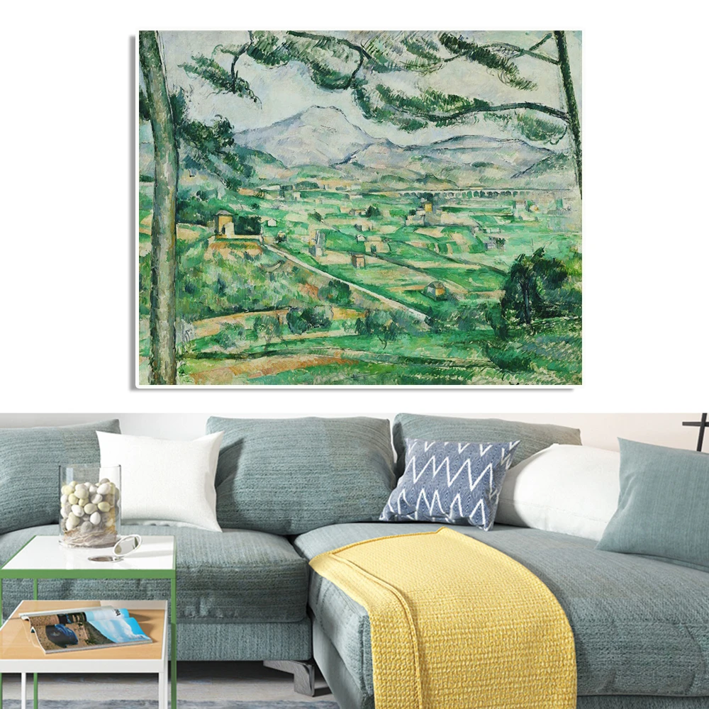 Laeacco Canvas Calligraphy Painting Spring Landscape Posters and Prints Wall Art Picture for Living Room Home Decoration | Дом и сад