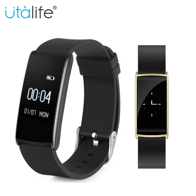 Utalife un108 Smart Браслет артериального давления сердечного ритма Мониторы Band Спорт