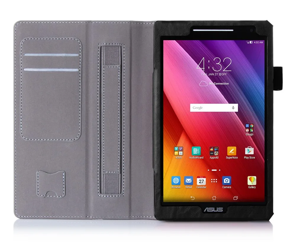 Чехол для ASUS ZenPad 8 0 Z380 Z380C Z380KL Z380KNL Z380M P024 из воловьей кожи с держателем карт и