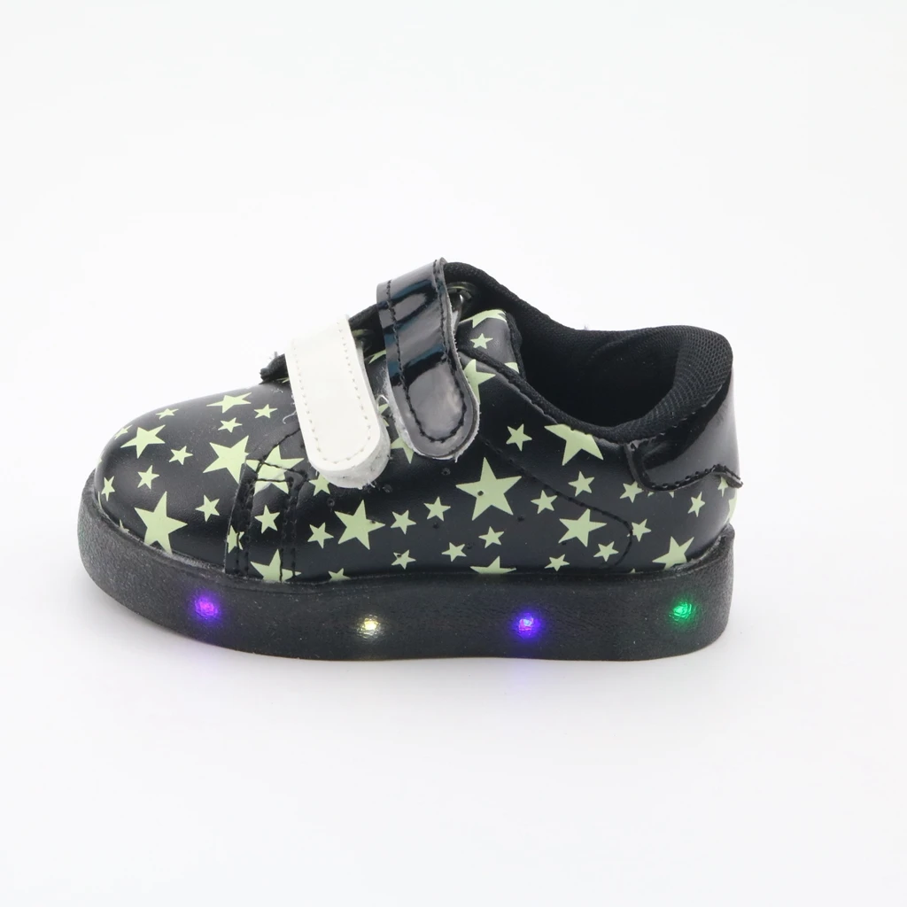 Для маленьких мальчиков и девочек Нескользящие модные кроссовки обувь со