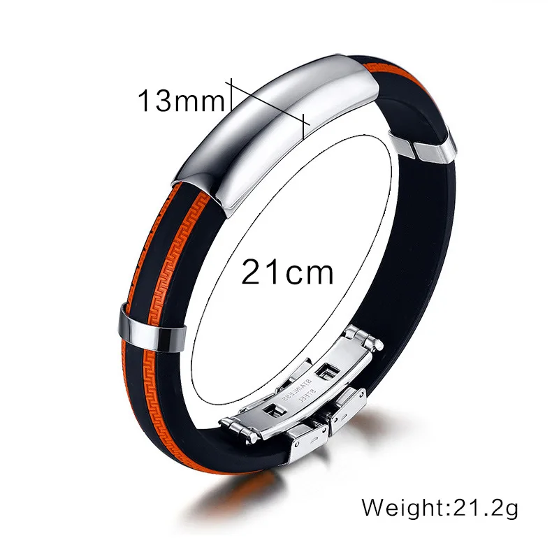 Женские и мужские крутые Серебристые браслеты Pulseira Feminina стиль Pulseiras нержавеющая