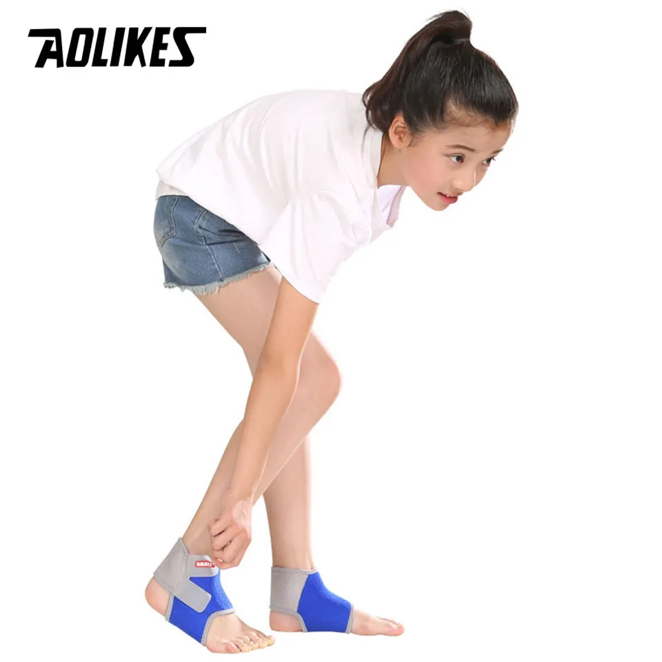 AOLIKES/1 пара, детские, для поддержки лодыжки, дышащие, для голеностопа, защитные, для баскетбола, футбола, бега