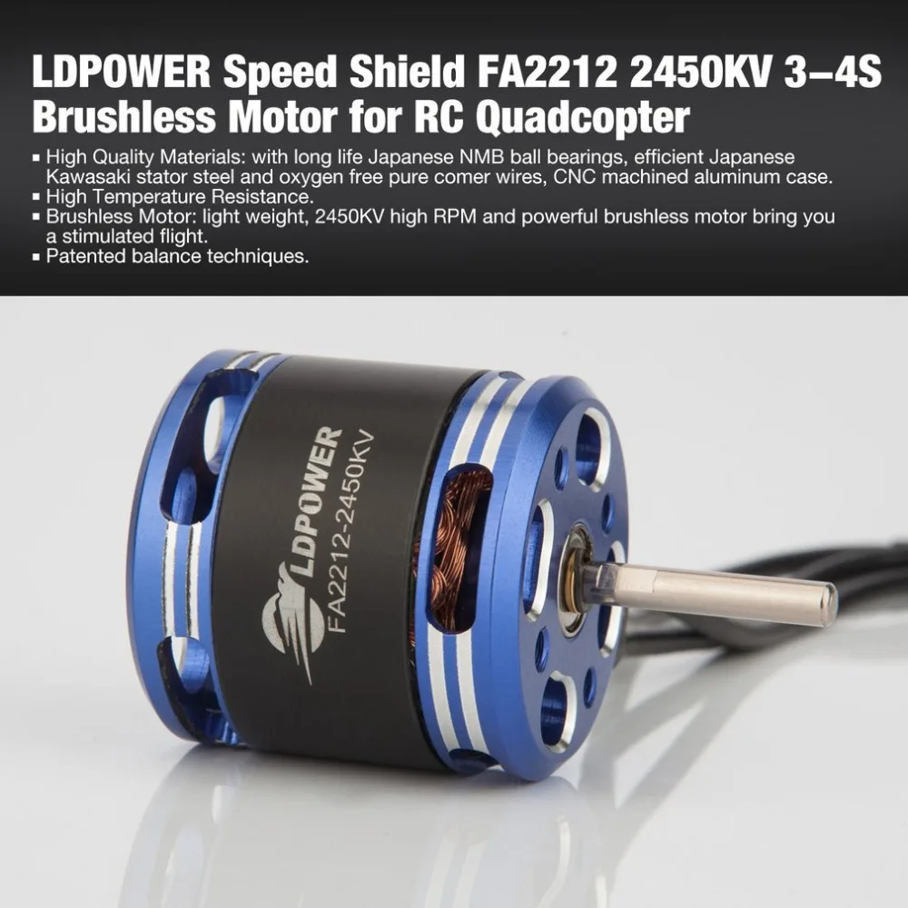 LDPOWER speed Shield FA2208 1100KV 2 3S бесщеточный двигатель для неподвижного крыла RC Дрон FPV
