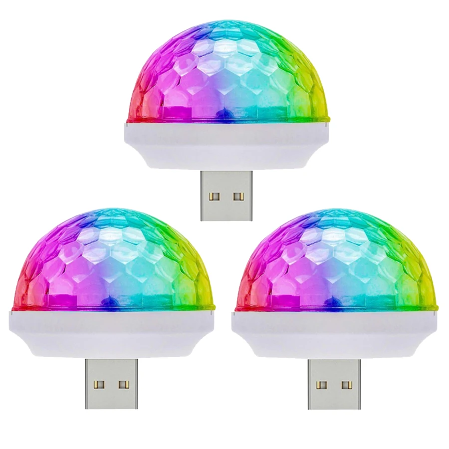 4 Вт праздничные светодиодные лампы для диджеев цветная RGB Хрустальная Волшебная