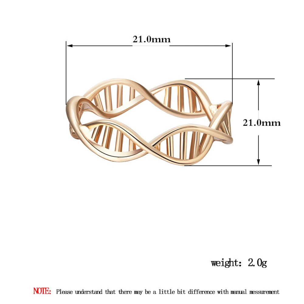 10 шт./лот Новое поступление модное кольцо DNA Infinity биология молекула химии