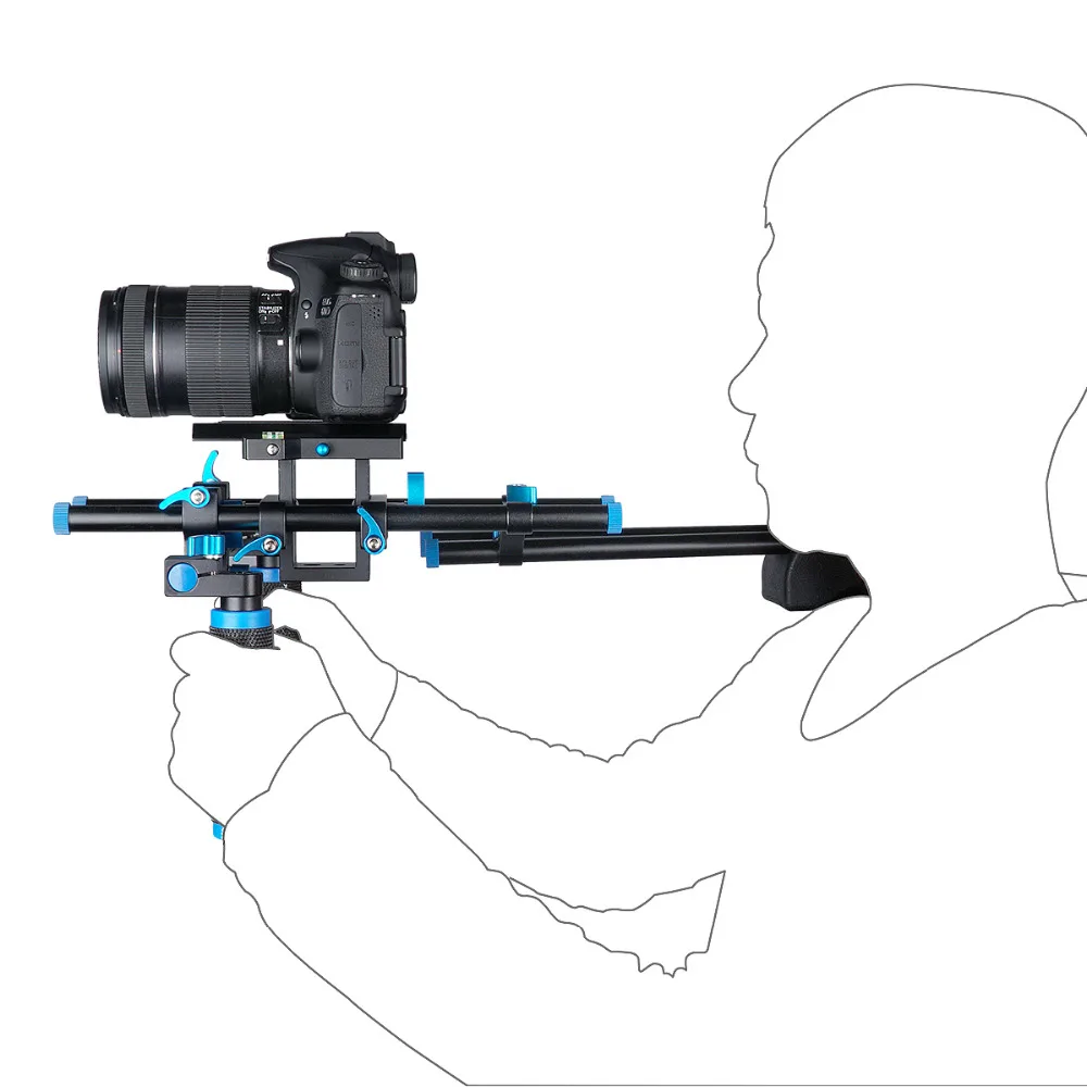 DSLR Rig плечевой стабилизатор для видеокамеры/Матовая коробка/Follow Focus Canon Nikon Sony Camera