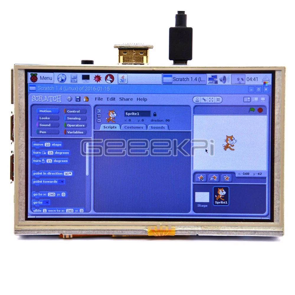 GeeekPi Raspberry Pi 5 дюймов HDMI TFT lcd 800x480 Сенсорный экран для 3/2 Модель B|screen for raspberry pi|screen