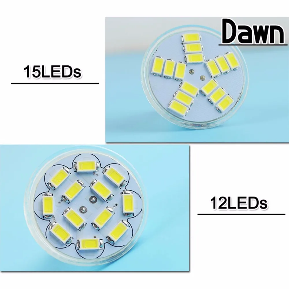 MR11 Светодиодный прожектор DC 12 В 3 Вт 5 5730 SMD Светодиодная лампа Энергосберегающая