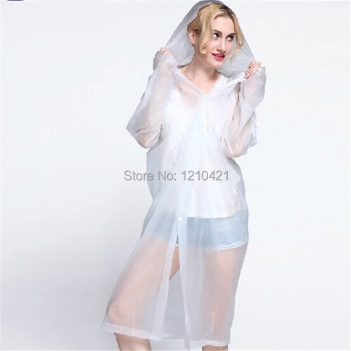 1 шт. Новый прекрасный уличный дождевик для взрослых длинное платье прозрачное