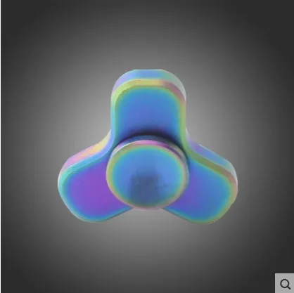 Мини изысканный ручной Спиннер с тремя листьями радужной расцветки EDC ADHD