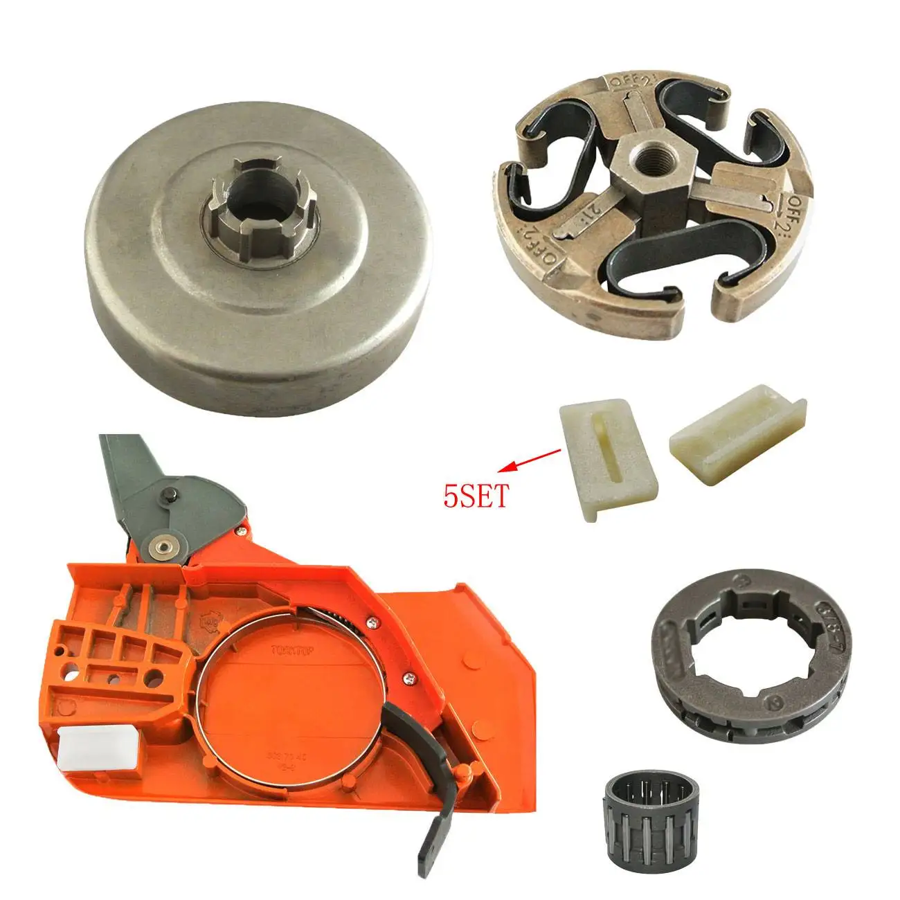 

Bumper Strip Chain Brake Handle Sprocket For HUSQVARNA 61 66 162 268 272