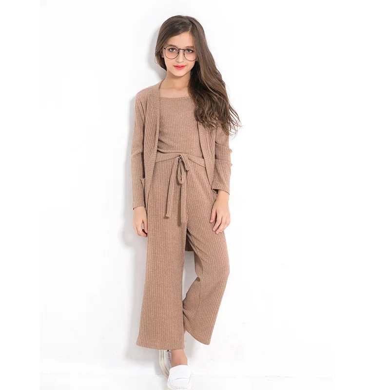 Комплекты одежды с длинными рукавами для девочек из 3 предметов одежда