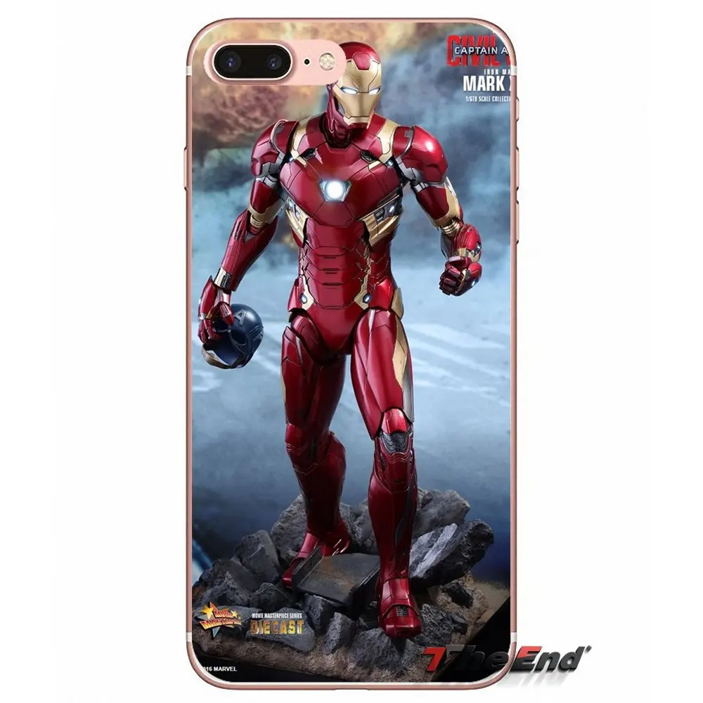 For Huawei G7 G8 P7 P8 P9 Lite Honor 4C 5X 5C 6X Mate 7 8 9 Y3 Y5 Y6 II 2 Pro 2017 Iron Man and Captain America TPU Soft Case | Мобильные