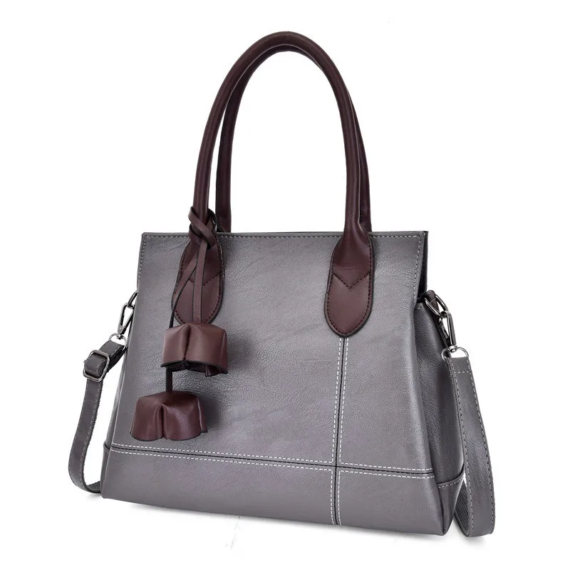 2019 женская кожаная сумка качественная винтажная через плечо Женская