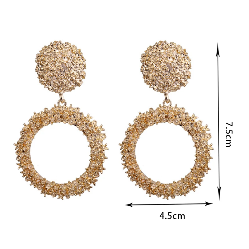 Новые популярные Винтажные висячие серьги для женщин золотого и серебряного