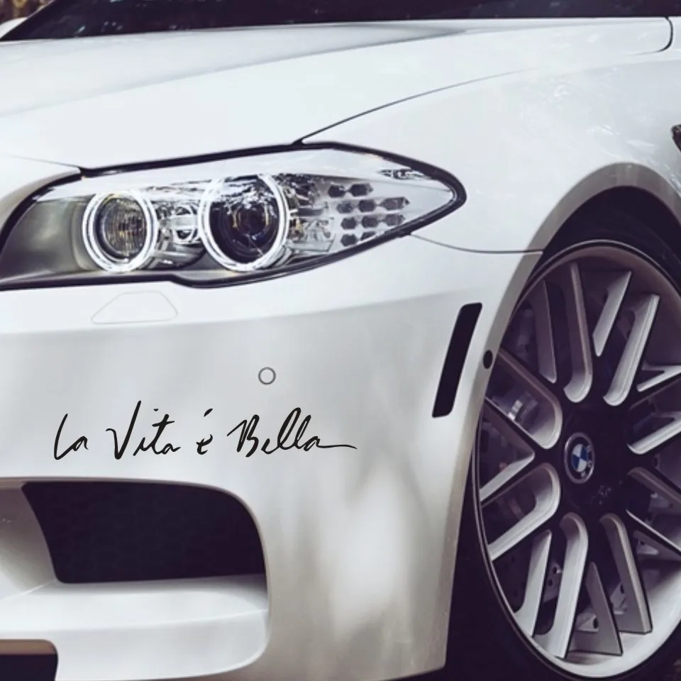 Life Is Beautiful JDM виниловые наклейки на машину, наклейки для стайлинга автомобилей, защита от царапин, Автомобильные украшения 4,1*21 см