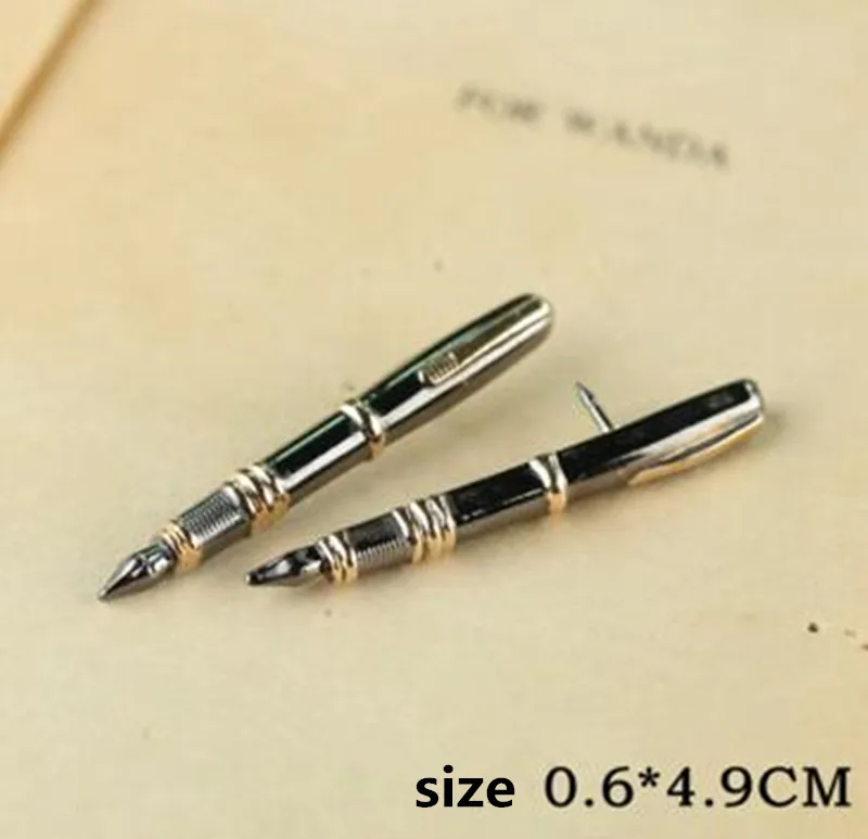 Bovvsky модная металлическая черная и серая брошь в форме ручки классическая