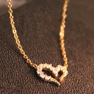 wholesale lots A lovely necklaces Korean love heart necklace Pendants free shipping | Украшения и аксессуары