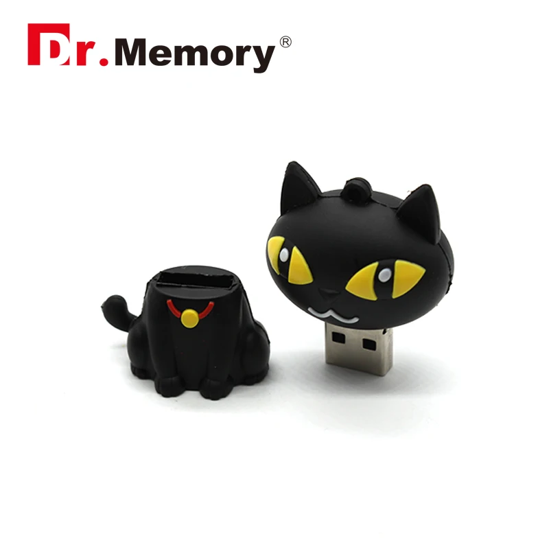 USB флэш-накопитель Модель кошки Милая Черная кошка флэш-карта 4 ГБ 8 16 32 USB-флешка