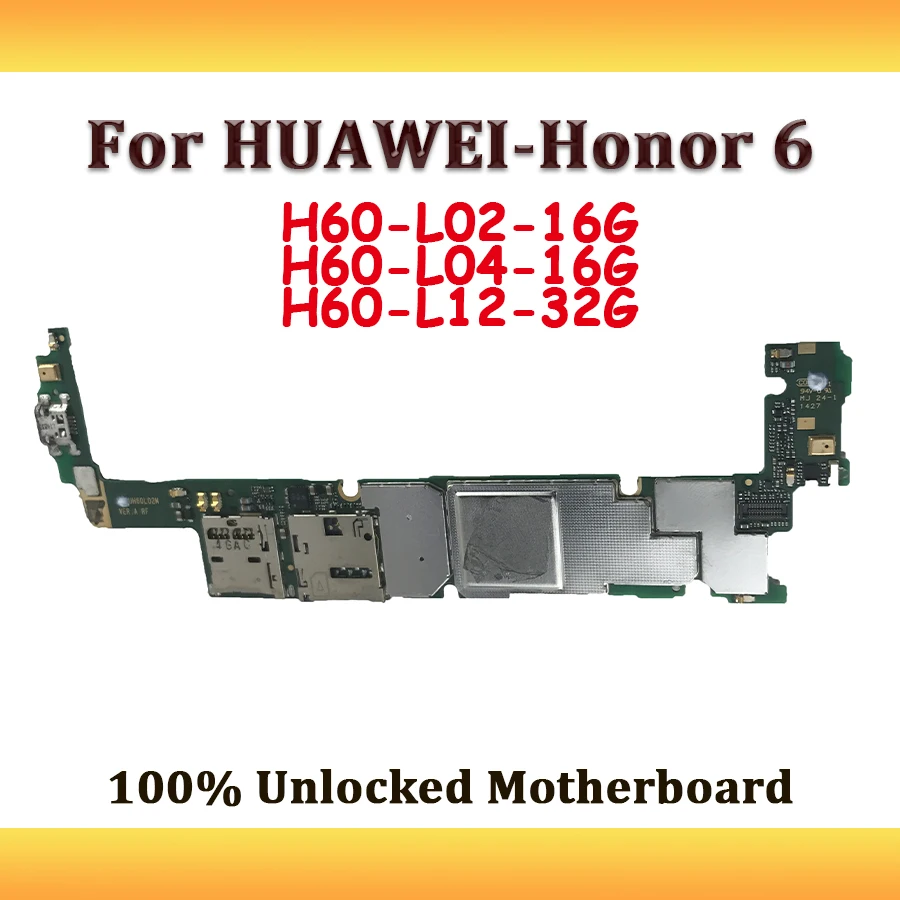 100% разблокированная материнская плата для Huawei Honor 6 разборка материнской платы с