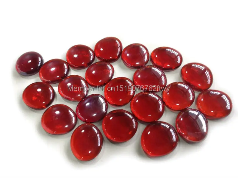 80 шт. бутиковые красные стеклянные шарики блестящие бусины декоративные плоские