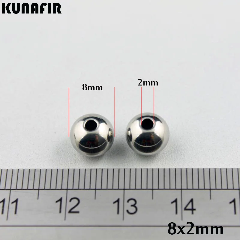 2mm hole 200pcs 1,5 мм/2 мм/2,5 мм/3,5 мм отверстие 8 мм гладкие, из нержавеющей стали Новинка! фигурные бусины ювелирных украшений Hand-Made запчасти аксессуары 200 шт. ZSP033 - Цвет: 2mm hole 200pcs