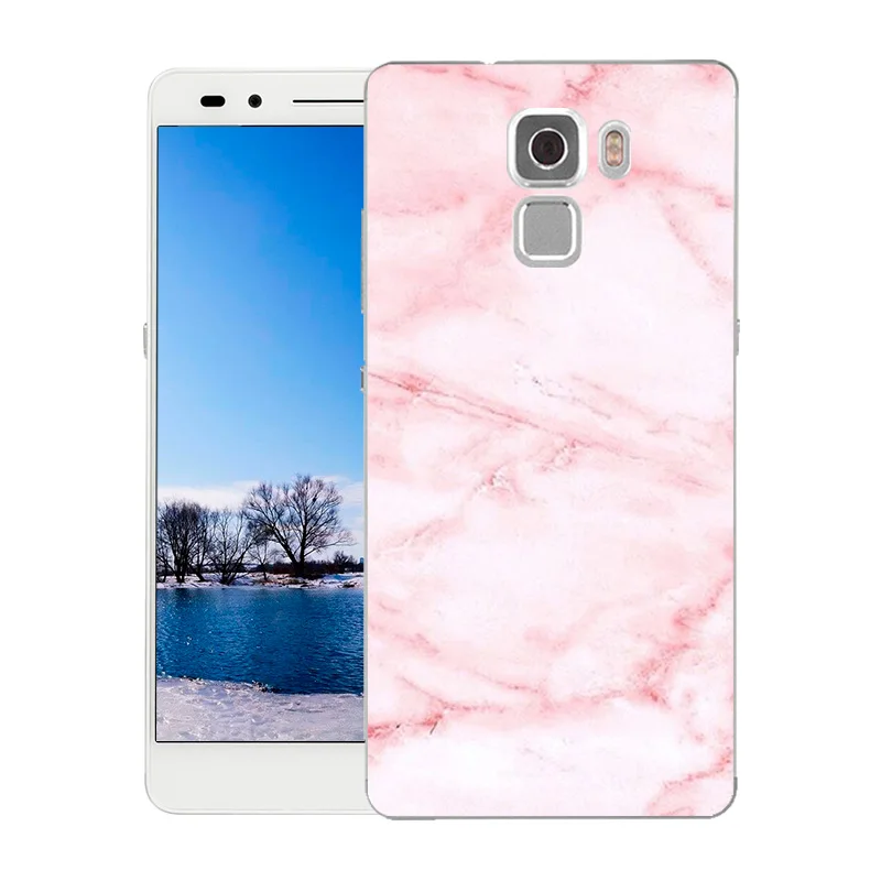 Силиконовый чехол для Huawei Honor 7 модный ультратонкий защитный с принтом мягкий из