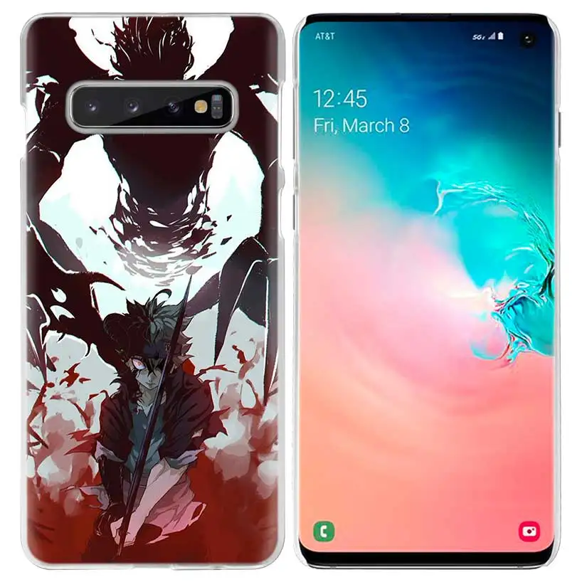 Аста черный клевер чехол для samsung Galaxy S10 5G S10e S9 S8 M40 M30 M20 M10 J4 J6 плюс J8 Note 8, 9, 10, аниме чехол для телефона pc