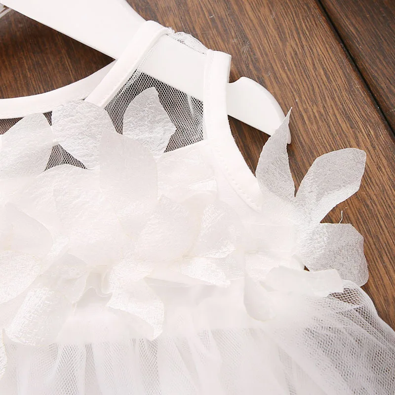 Платье для крещения маленьких девочек на день рождения 1 год однотонные костюмы