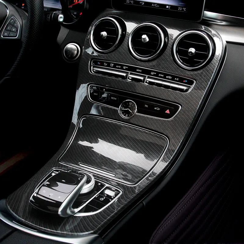 Углеродное волокно стиль ABS пластик для Mercedes Benz C GLC класс W205 C180L C200L C300 GLC260 15-17