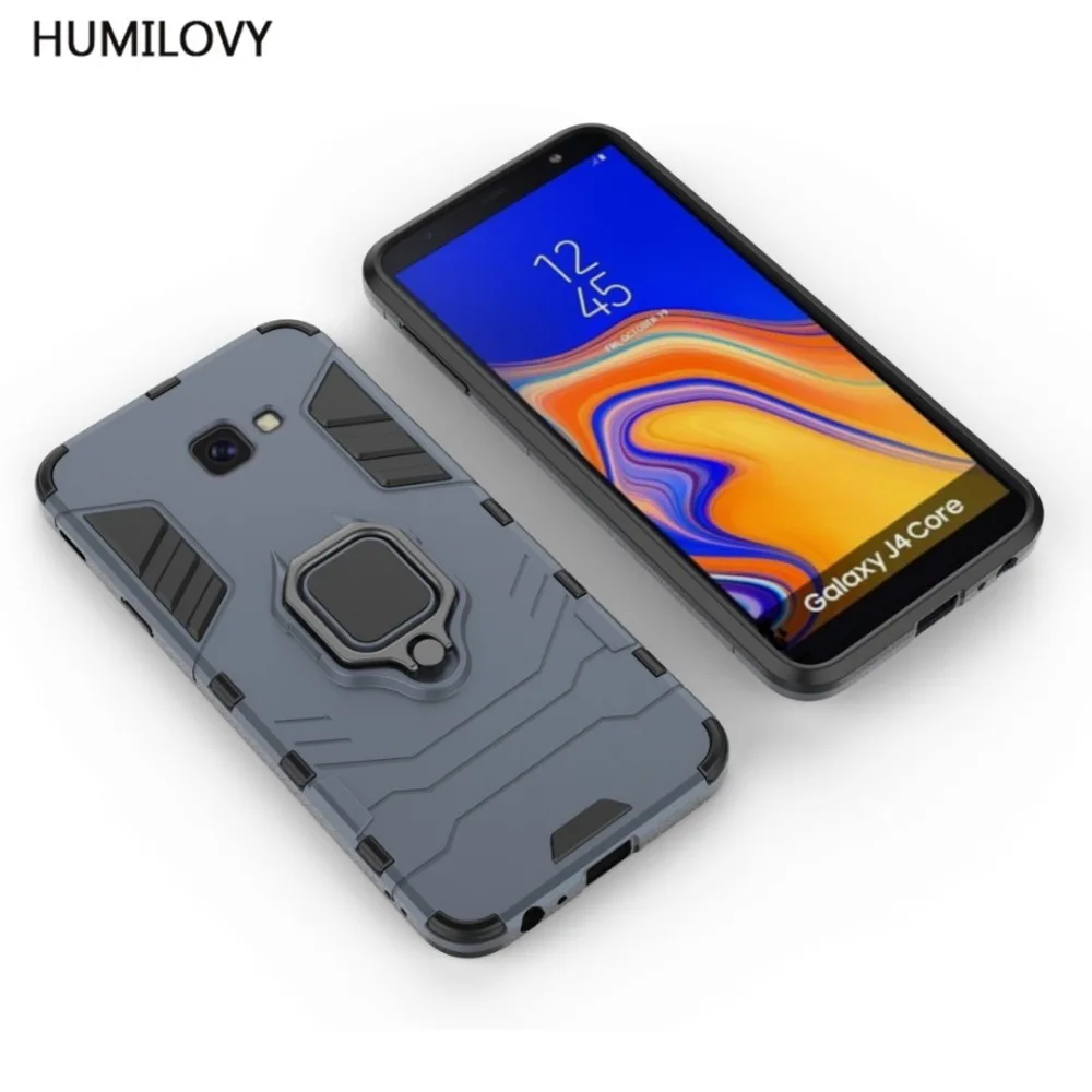 For Samsung Galaxy J4 Core Case Fundas Finger Ring Holder Shockproof Armor Cases J4Core J410F J410 Cover |