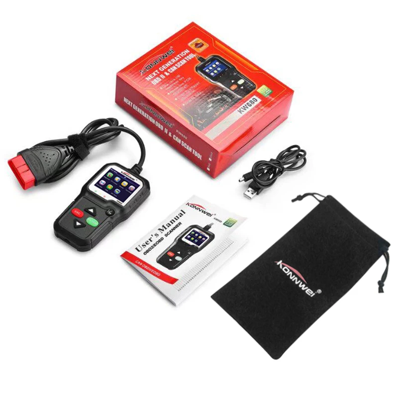 2018 OBD 2 Автосканер KONNWEI KW680 Поддерживает Многоязычный Автомобильный Сканер II Авто