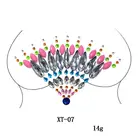 Сексуальные хрустальные камни на грудь, временная ночь, клуб, сцена, стразы, флэш-татуировки, лицо, ювелирные изделия, грудь, драгоценный камень, тело, наклейки