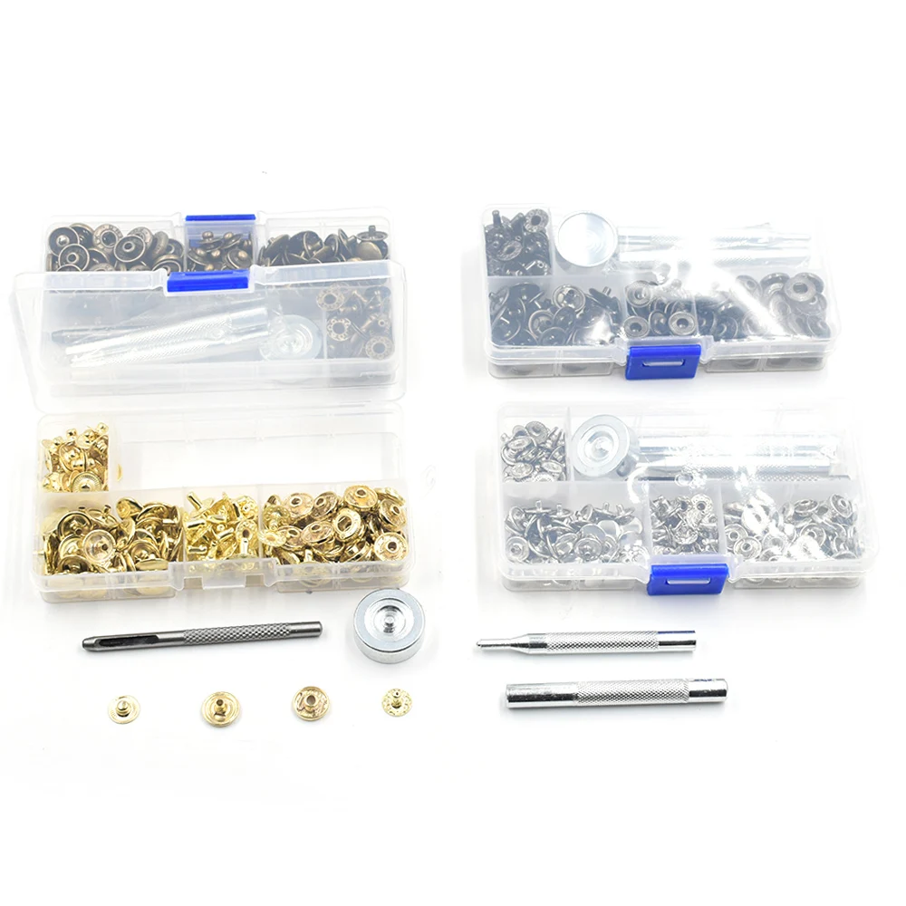 50 sets12.5mm кнопки + вручную установить инструмент в коробке аксессуары