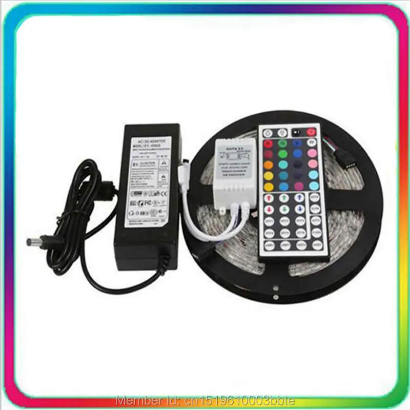 5 рулонов Гарантия 2 года 44Key пульт дистанционного управления 12V трансформатор м 300