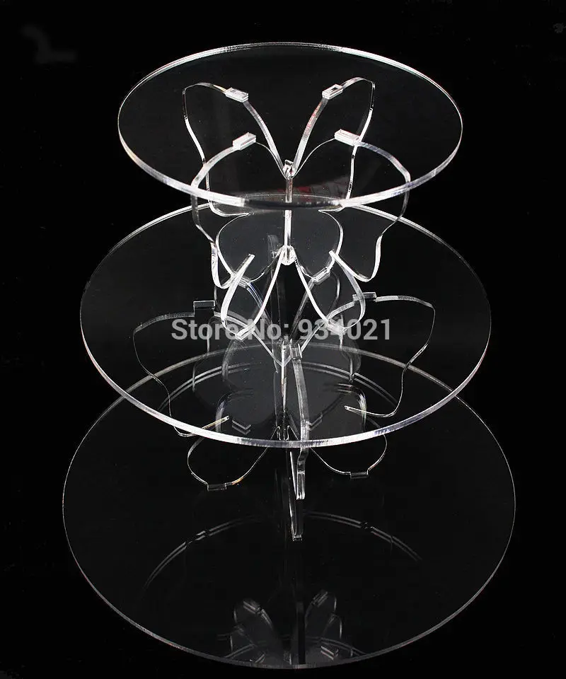 

Free Shipping Wedding Cake Stand, 3 Tier Clear Acrylic Cake Stand