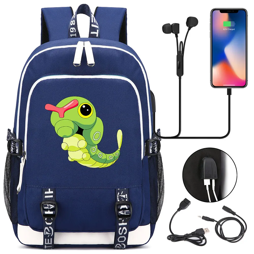 Новый Squirtle Аниме Пикачу чармандер наушники USB Jack для мальчика и девочки школьные