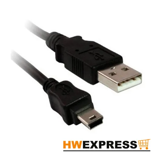 

HWEXPRESS Hot 1m USB 2.0 A - 5 Pin Mini B Camera/MP3 Cable