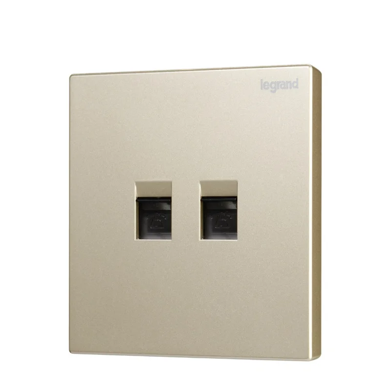 Высококачественная настенная розетка с двойным телефоном и большой панелью 86