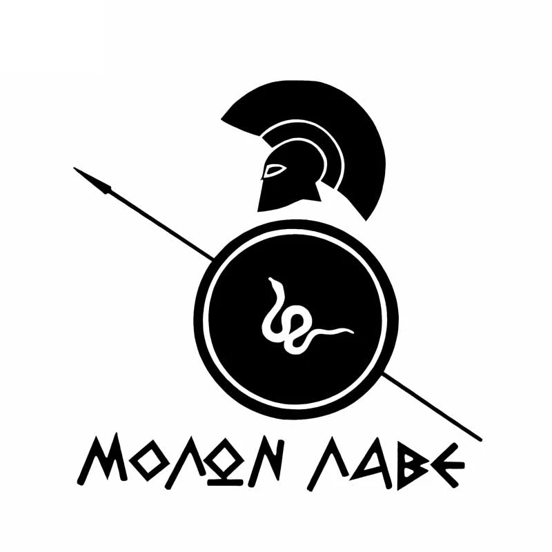 Momon LABE Spartan шлем автомобиля стикер щит виниловые наклейки черный/белый/лазер 14 9 см