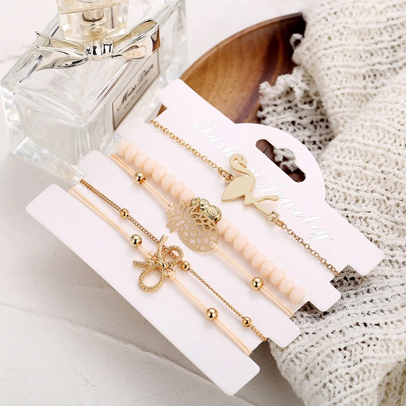 5 шт./компл. Регулируемый полые Ананасовый крючок &quotфламинго&quot узел ювелирный