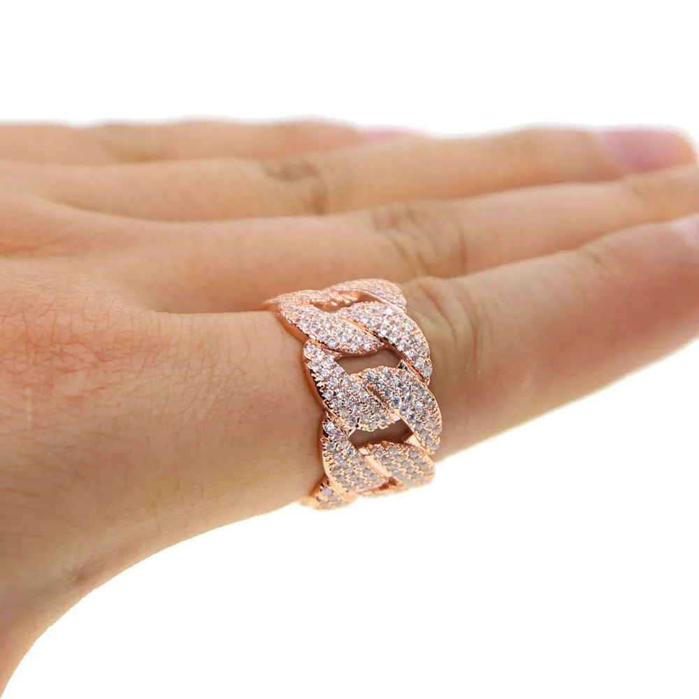 2019 Специальное предложение Anillos США Размер 8 10 хип хоп украшенное кубинским