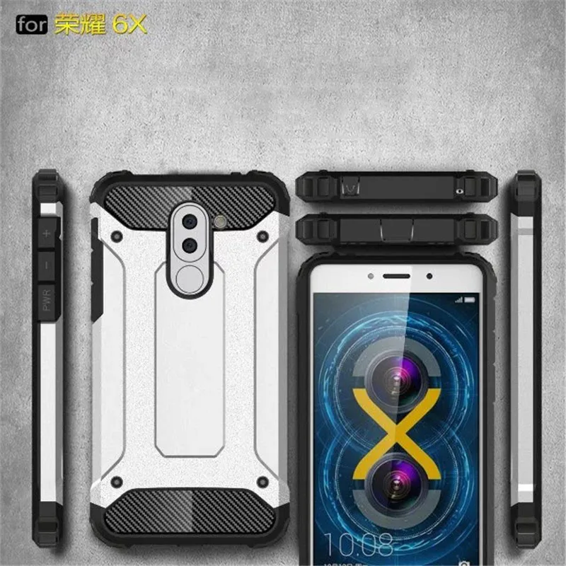 Beworlder For Huawei Honor 6X Case GR5 2017 Armor Heat Dissipation TPU And PC Phone ShockProof Cover Mate 9 Lite |
