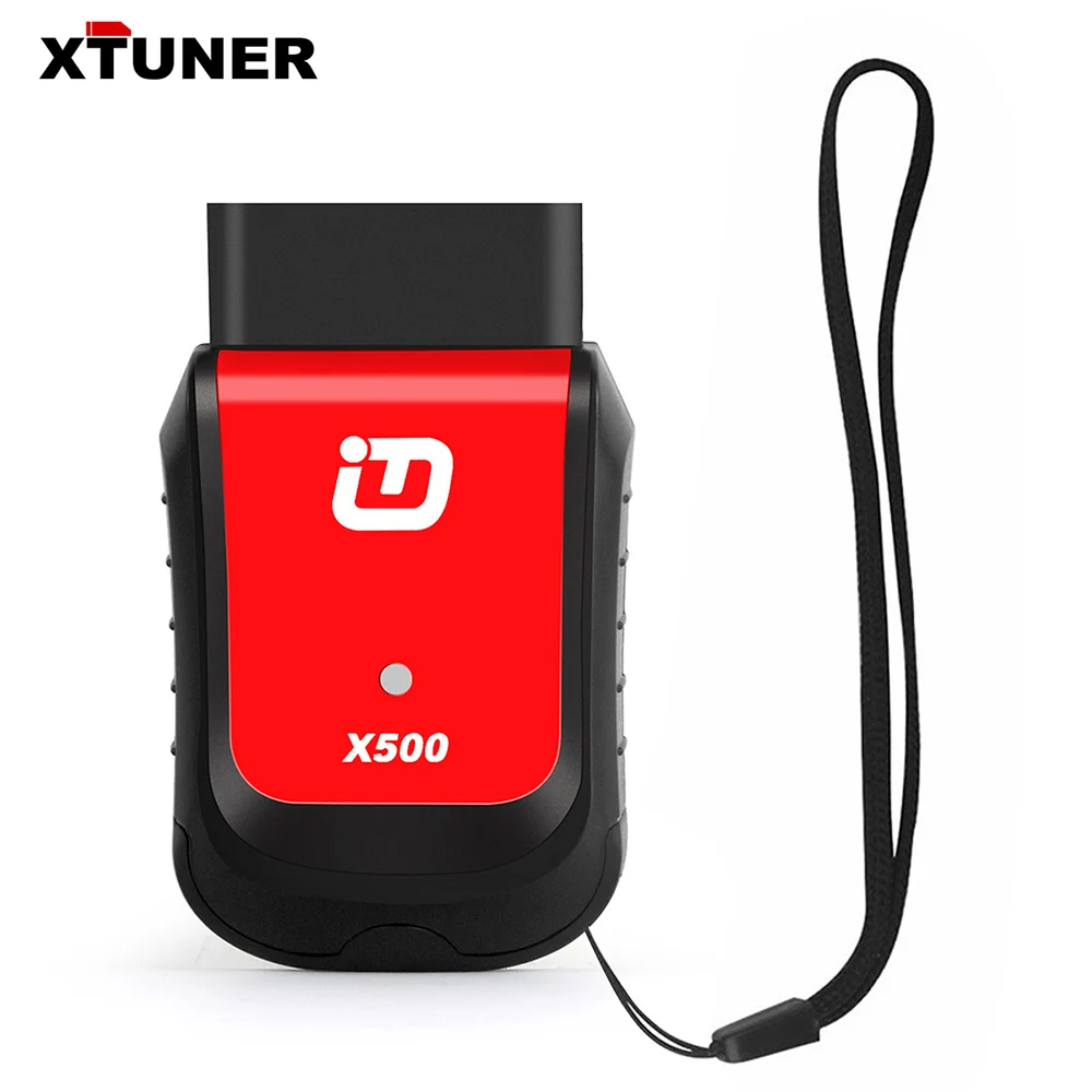 Красный Xtuner X500 OBD2 автомобильный диагностический инструмент Bluetooth Android для ABS EPB TPMS DPF масляный аккумулятор IMMO инструмент сброса OBD2 автомобильный сканер - Цвет: Красный