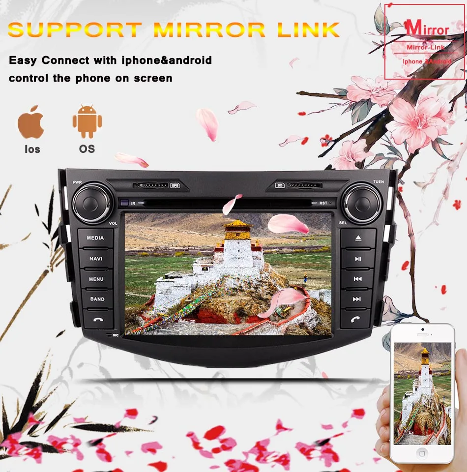 4G ram Android 9,0 автомобильный DVD для Toyota RAV4 RAV 4 2006-2009 2010-2012 32G радио gps мультимедиа плеер головное устройство магнитофон