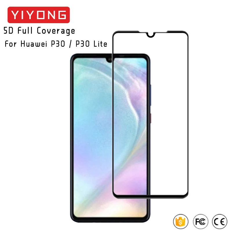 5D полное покрытие стекло для huawei P30 Pro закаленное стекло YIYONG протектор экрана для huawei P30 Lite стекло для huawei P 30 Nova 4e