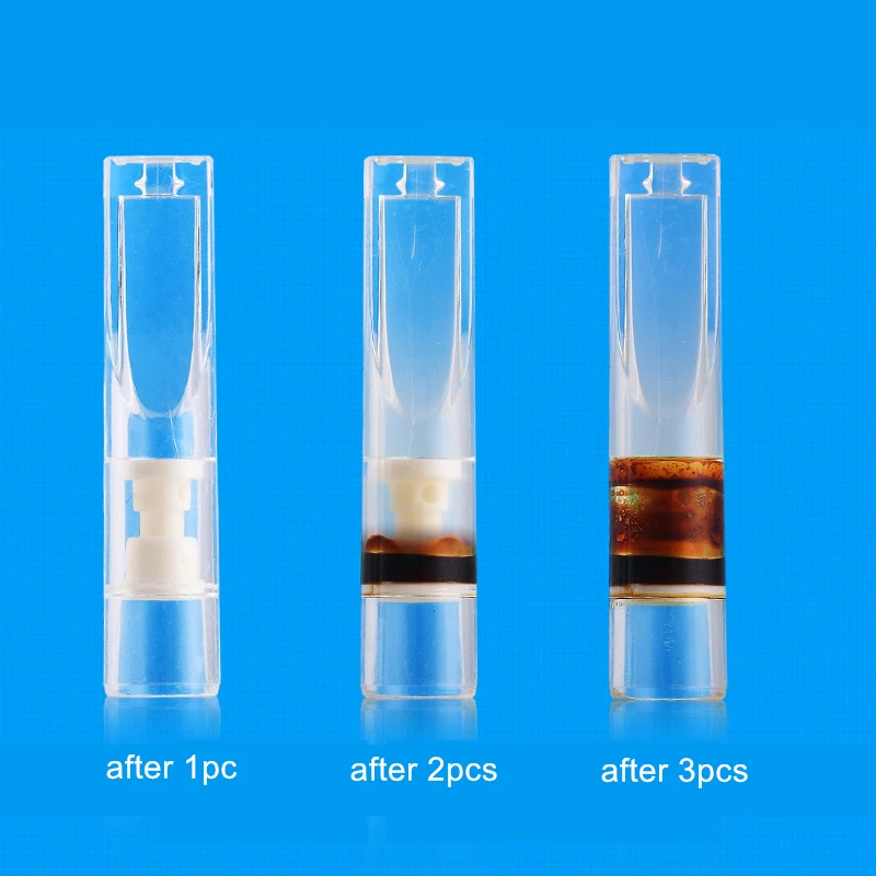 60PCS Dia 10mm Disposable Cigarette Holder Abandoned Mouthpiece Filter Tip Tobacco Tar Filtration Cleaning Дом и сад