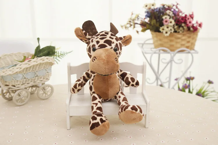 

cute stuffed giraffe toy plush small giraffe doll birthday gift about 18cm