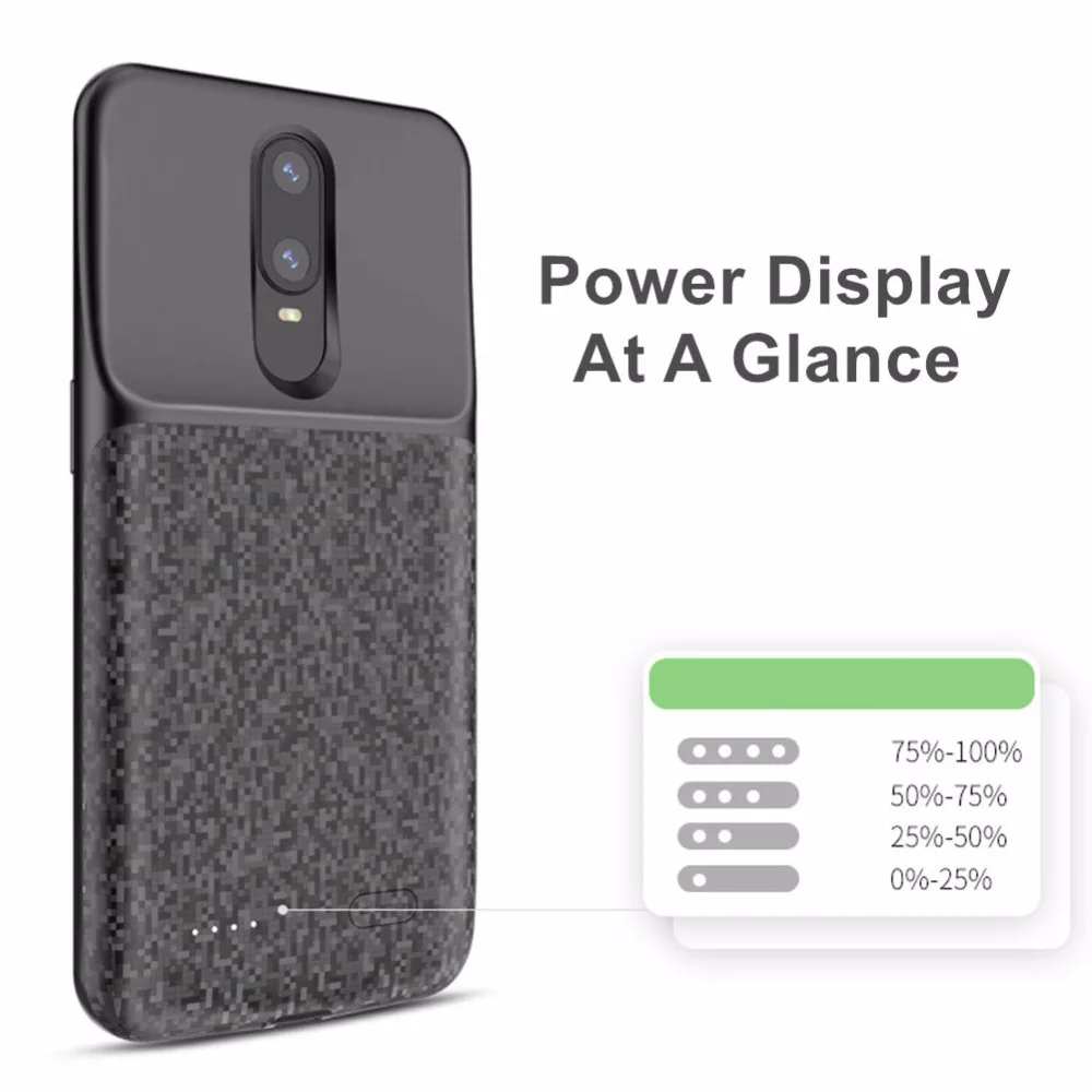 5200 мАч последним для OPPO R17 Батарея Чехол Smart PC ABS телефон стенд крышка смарт