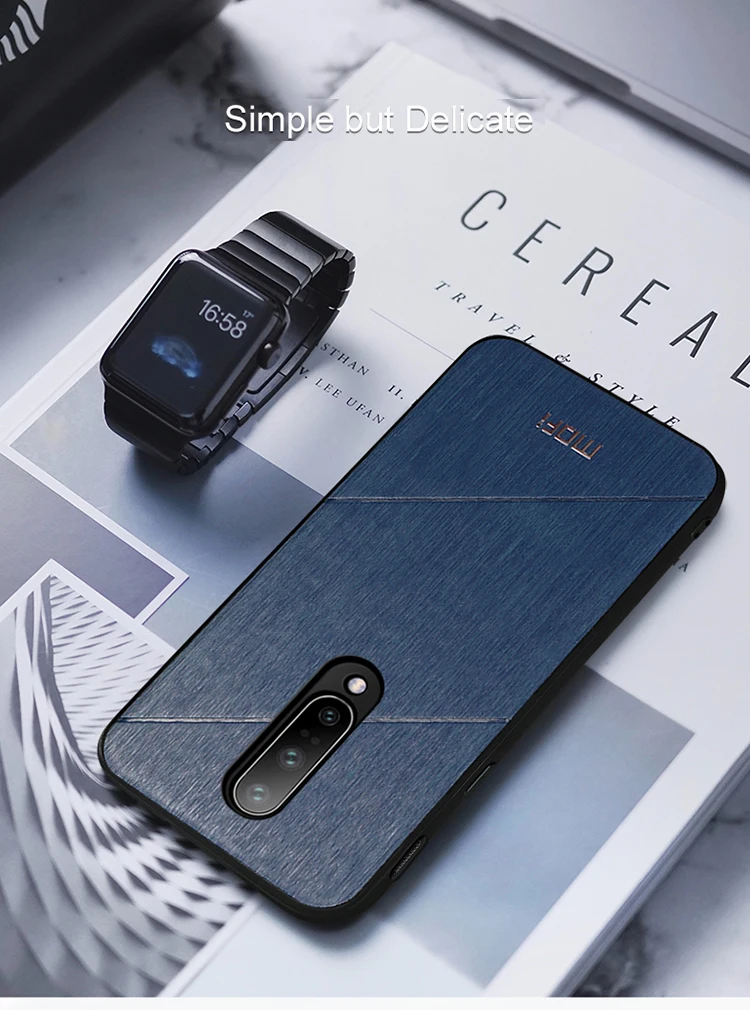 Для oneplus 7 pro чехол противоударный задняя крышка 1+ 7 pu кожаный бизнес защитный чехол s coque MOFi one plus 7 Чехол